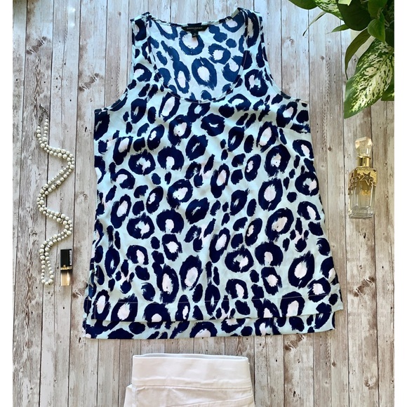 Banana Republic leopard print blouse NWOT